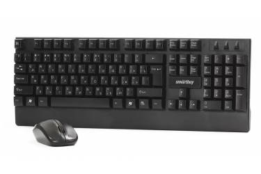 Комплект клавиатуара+мышь Smartbuy Wireless One113347AG черный