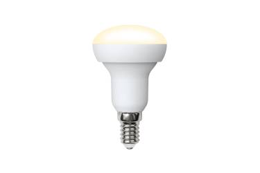 Лампа светодиодная Volpe LED-R50-6W/WW/3000K/E14/FR/O рефлектор мат 