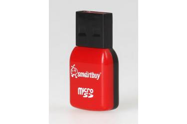 Картридер MicroSD Smartbuy красный (SBR-709-R)