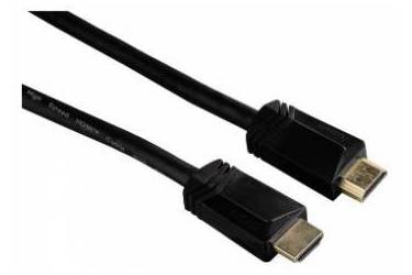Кабель HDMI (a-m) - HDMI (a-m) Hama H-122105 3м High Speed 3* позолоченные контакты черный
