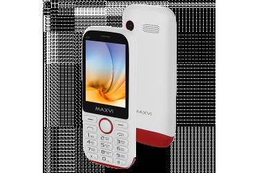 Мобильный телефон Maxvi K17 white-red