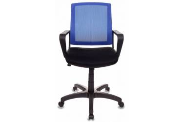 Кресло Бюрократ CH-498/BL/TW-11 спинка сетка синий сиденье черный TW-11