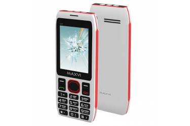 Мобильный телефон Maxvi C17 white-red