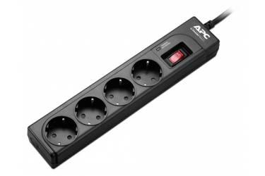 Сетевой фильтр APC P43B-RS 1м (4 розетки) черный