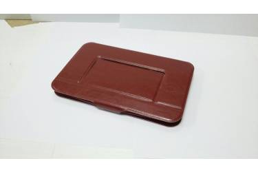 Универсальный чехол + силиконовая накладка на планшет 7 коричневая