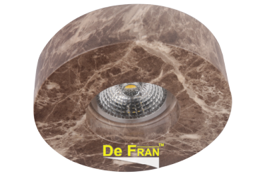 Светильник точечный_DE FRAN_ FT 430 GY MR16 цвет-темный камень D110мм