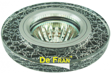 Светильник точечный_DE FRAN_ FT 770 MR16  хром/черный+серебро