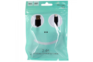 Кабель USB Hoco X13m Easy charged MicroUSB (черный)