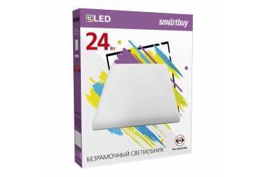 Светильник LED безрамочный BDLS Smartbuy квадрат 24Вт/6500К (SBL-BDLS-24-65K) _170*170*25мм