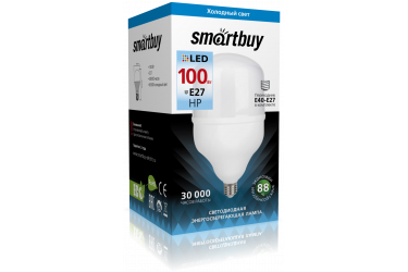 Светодиодная (LED) Лампа Smartbuy-HP-100W/6500/E27 _(Е40 переходник в комплекте)