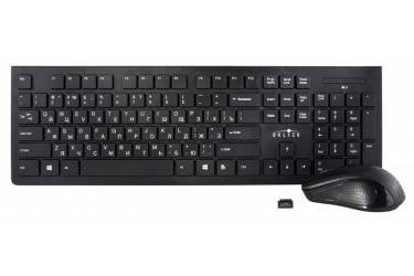 Клавиатура + мышь Оклик 250M клав:черный мышь:черный USB беспроводная slim (плохая упаковка)