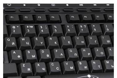 Клавиатура + мышь Oklick 290M клав:черный мышь:черный USB беспроводная Multimedia