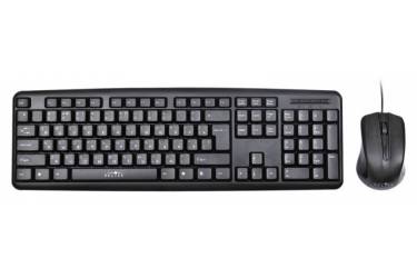 Клавиатура + мышь Оклик 600M клав:черный мышь:черный USB (плохая упаковка)