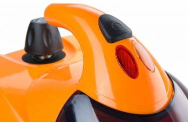 Пароочиститель напольный Kitfort КТ-908-3 1500Вт оранжевый/черный