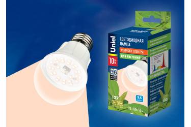 Лампа светодиодная для растений Uniel LED-A60-10W/SPFR/E27/CL  фотосинтез 