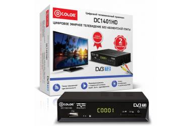Ресивер DVB-T2 D-Color DC1401HD черный