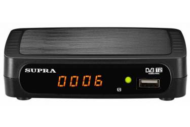 Ресивер DVB-T2 Supra SDT-84 черный
