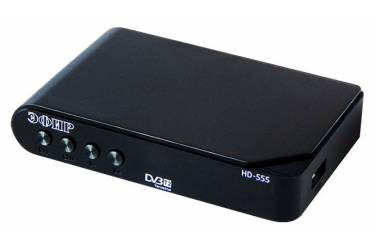 Ресивер DVB-T2 Сигнал Эфир HD-555 черный (плохая упаковка)
