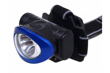 Фонарь SmartBuy налобный светодиодный 1 Led (50LM) черный/синий
