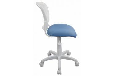 Кресло детское Бюрократ CH-W296NX белый TW-15 сиденье голубой 26-24 сетка/ткань крестовина пластик пластик белый