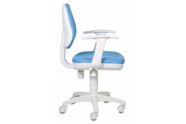 Кресло детское Бюрократ CH-W356AXSN голубой 15-107 крестовина пластик пластик белый