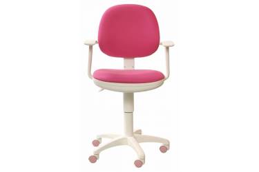 Кресло детское Бюрократ Ch-W356AXSN розовый 15-55 крестовина пластик пластик белый