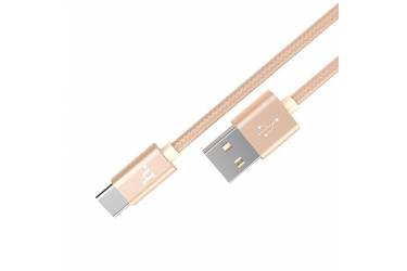Кабель USB Hoco X2a Knitted Type C (золотой)