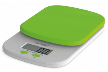 Весы кухонные электронные Starwind SSK2155 макс.вес:2кг зеленый
