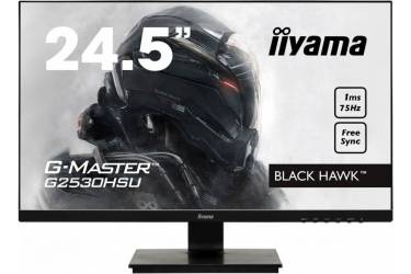 Монитор Iiyama 24.5" G-Master G2530HSU-B1 черный TN LED 1ms 16:9 HDMI DisplayPort  (плохая упаковка)