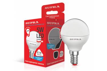 Лампа светодиодная SUPRA_ ECO_G45-05W/4000/E14 _шар