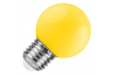 Лампа светодиодная FOTON_DECO GL45_1W/_YELLOW_E27_желтый  шар