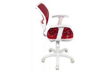Кресло детское Бюрократ CH-W797/RD/ANCHOR-RD спинка сетка красный сиденье красный якоря ANCHOR-RD сетка (пластик белый)