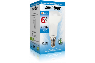 Светодиодная (LED) Лампа Smartbuy-R50-06W/6000/E14