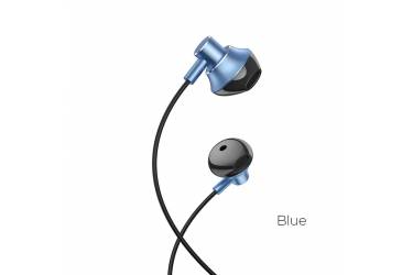 Наушники Hoco M75 Belle Universal earphones внутриканальные c микрофоном (синие)