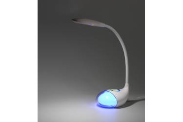 Светильник настольный светодиодный Smartbuy-6W DIM белый, диммер, RGB подсветка