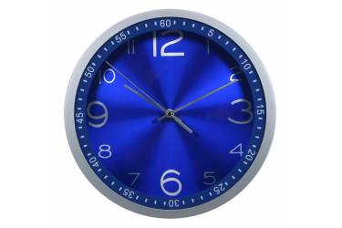 Часы настенные аналоговые Бюрократ WallC-R05P синий
