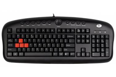 Клавиатура A4Tech KB-28G PS/2 игровая мультифункциональная черная