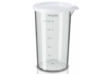 Блендер погружной Philips HR1601 550Вт белый 2в1 ножка плаcтик