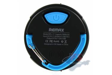 Внешний аккумулятор Remax Ye RPL-17, 3000 mAh (black-blue)