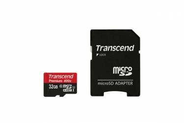 Карта памяти Transcend MicroSDHC 32GB Class 10 UHS-I (400x)+adapter