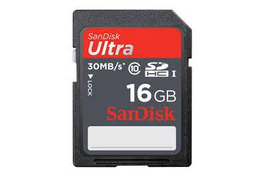 Карта памяти SanDisk SDHC 16GB Ultra (30MB/s)