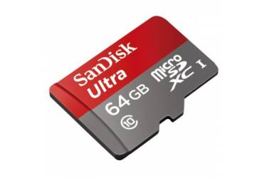 Карта памяти SanDisk MicroSDXC 64GB Class 10 UHS-I Ultra Imaging (48Mb/s)+adapter