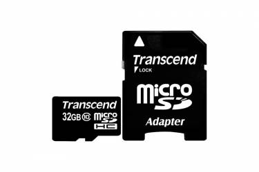Карта памяти Transcend MicroSDHC 32GB Class 10+adapter