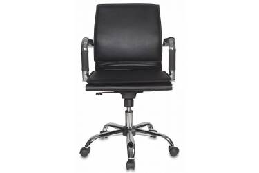 Кресло руководителя Бюрократ Ch-993-Low черный искусственная кожа низк.спин. крестовина металл хром