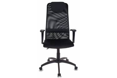 Кресло руководителя Бюрократ KB-8 черный TW-01 TW-11 сетка с подголов. крестовина пластик