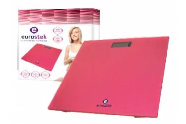 Весы напольные электронные Eurostek EBS-2802 150кг стекло розовое