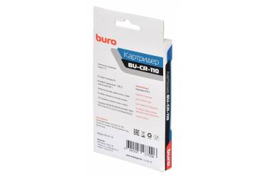 Устройство чтения карт памяти USB2.0 Buro BU-CR-110 черный (плохая упаковка)