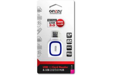 Устройство чтения карт памяти USB3.0 Ginzzu GR-514UB белый