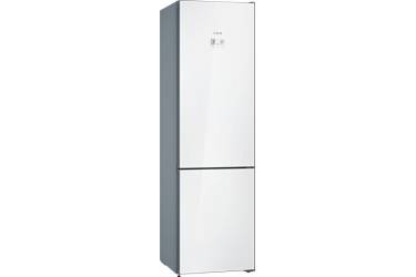 Холодильник Bosch KGN39LW31R белое стекло/серебристый металлик (двухкамерный)
