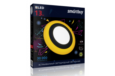 Встраиваемый (LED) светильник с подсветкой DLB Smartbuy-13w/6500K+O/IP20